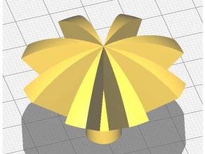 mushroom lamp support decor remix structure 3d print model - Mito3D