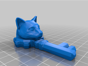 cat key 3d print model - Mito3D