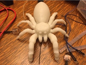 sauter araignée lumière arachnide mignonne Halloween veilleuse effrayant 3d print model - Mito3D