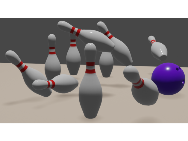 bowling épingle Balle épingles 3D print model - Mito3D