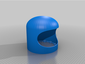 among us helmet flange rough draft 3d print model - Mito3D