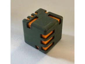 sci fi zweifarbig Würfel 3d print model - Mito3D