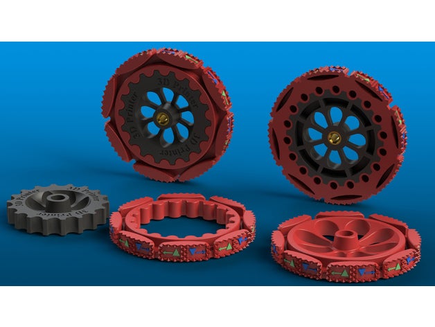 takım tekerlek standart topçu seviye yatak genişletici grande 3d baskı parçalar Solidworks stl araçlar 3D print model - Mito3D