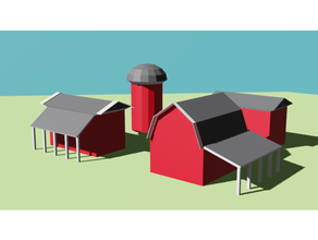 poly barn 3d print model - Mito3D