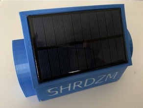 solar powered sds011 dust sensor 3d print model - Mito3D