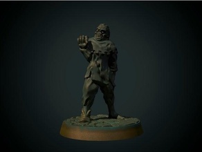 townsfolk zombie 28mm supportless fdm friendly dnd fantasy medieval oldhammer townsfolke undead warhammer 3d print model - Mito3D