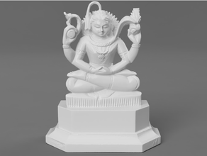 Shiva méditation sculpture Divin Dieu hindou Inde Indien yoga yogi 3d print model - Mito3D
