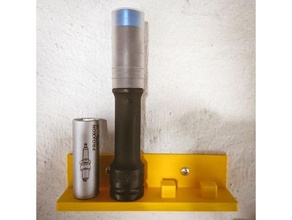 1 2 inch wall mount wandhalterung socket sse wrench wandhalter holder 3d print model - Mito3D