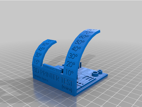 layer bridge testing gcode test 3d print model - Mito3D