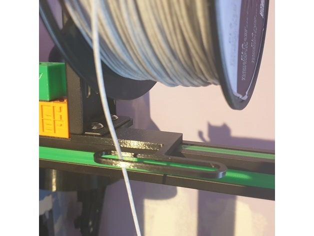 Ender 3 Filament Spule Halter Unterstützung Adapter Kabel leiten Remix Realität ender3 Profi Spulenhalter 3D print model - Mito3D