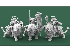 angelic lion knights 3d print model - Mito3D