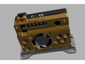 Lattepanda durum kılıf yeniden düzenleme hayran altıgen somunlar 3d print model - Mito3D