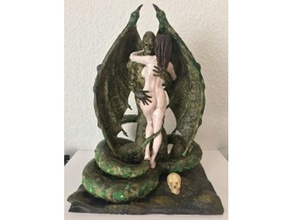 vampyr women 3d printing art fantasy skulptur 3d print model - Mito3D