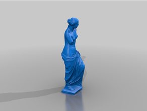 orta poli Venüs Milo Afrodit 3d print model - Mito3D