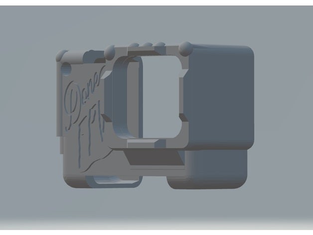gopro hero 5 6 7 boot case fpv black mount 3D print model - Mito3D