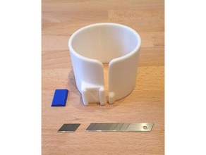 natal invólucro papel cortador break off estalo lâminas 3d print model - Mito3D
