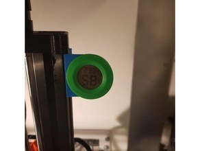 minimalistisch lcd Hygrometer montieren Prusa Mini Halterung Montage Prusamini 3d print model - Mito3D