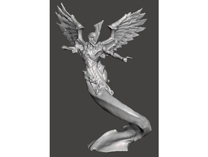 void archon cyber angel hordes miniature miniatures wargame wargaming warhammer 40k warmachine warmahordes 3d print model - Mito3D