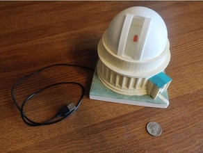 light-up observatory removable dome 3d print model - Mito3D