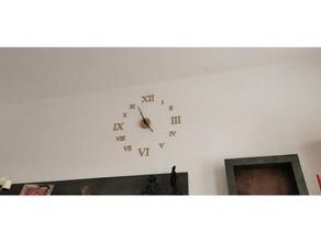 romano parede relógio 3d print model - Mito3D
