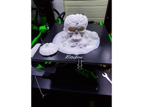 citrouille crâne thé lumière bougie Halloween 3d print model - Mito3D