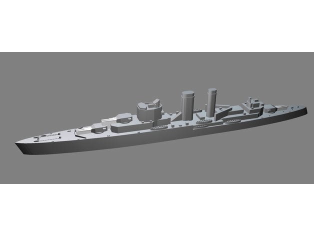 hms exeter 3D print model - Mito3D