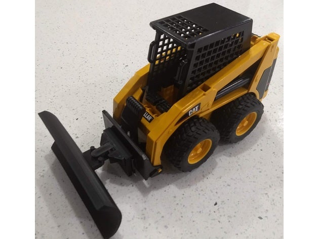 Schnee Pflug Bruder Schleudern steuern Rotluchs Skidloader Schneepflug 3D print model - Mito3D