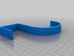 simples cano descarga gancho 3d print model - Mito3D