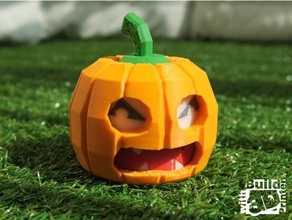 face changing halloween pumpkin spooky jack-o-lantern toy Spooky 3d print model - Mito3D
