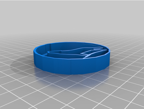 howling wolf cookie cutter 3dprintable 3d print model - Mito3D