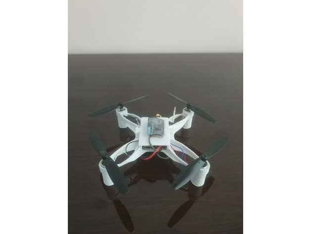 micro quad framev2 dronex génératif conception 3D print model - Mito3D