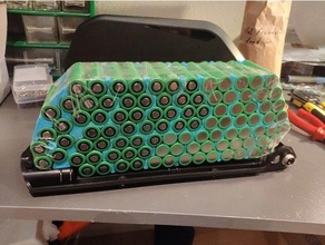 réention dp 9 disposition conception forme 98 cellules 14s7p 18650 bafang batterie titulaire soutien cellule vélo électrique 3d print model - Mito3D