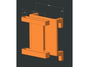 destek Skadis dökün a Scie Japonca skadis halterung ge yular Ikea Japonya 3d print model - Mito3D