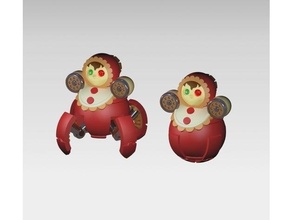 russian soviet roly-poly-drones 28mm 32mm fallout halloween miniature robot roly-poly scifi russia 3d print model - Mito3D