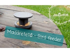 bird feeder - mad retet 3d printing birdfeeder birds food madretet 3d print model - Mito3D