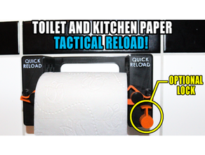 quick reload toilet paper holder plans non-3d printer owners controller easy fast japanese kitchen towel change release speed speedloader loader tactical 3d print model - Mito3D
