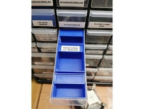 stanley cassetto divisori ruotabile etichetta 1 93 981 contenitore elettronica organizzatore parti 3d print model - Mito3D