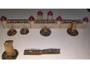 microescala medieval solteiro unidade listras 2mm miniaturas 3d print model - Mito3D