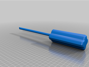 básico plano cabeza destornillador mano herramienta sencillo herramientas 3d print model - Mito3D