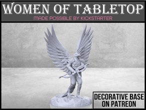 águila guardabosque mesa miniatura dnd mazmorras dragones fantasía hembra juego azar niña humanoide mini rol rpg mujer 3d print model - Mito3D