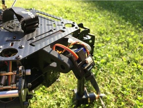 droneframe zd550 Moviente fpv cámara montar zumbido cuadro servo 3d print model - Mito3D