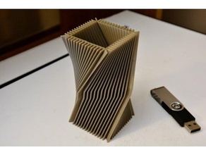 vaso 303 recipiente caneta suporte lápis 3d print model - Mito3D