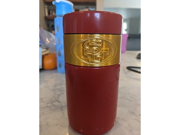 yeti koozie ragazzo alto adattatore 49ers remixare coozie 3D print model - Mito3D