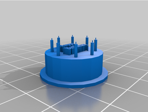 deatil birthday cake 3d print model - Mito3D