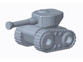 tankomatik Steampunk tank savaş oyunu oyunları 3d print model - Mito3D
