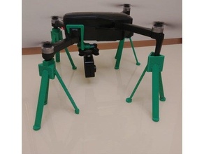 soporte mara dron + gimbal supporto drone telecamera generico sg906 pro 3d print model - Mito3D