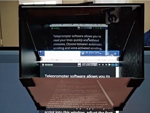pantalla teleprompter vídeo 3d print model - Mito3D