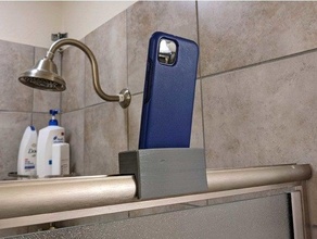 smartphone ducha estante soporte mejora accesorios Lava tu mano 3d print model - Mito3D