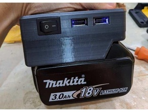 makita power bank supply adapter 3d print model - Mito3D