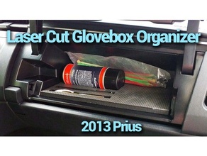 2013 prius guantera organizador dxf expediente espuma láser Corte laser toyota 3d print model - Mito3D